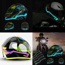 LED helmet lighting motorcycle motor bike tuning