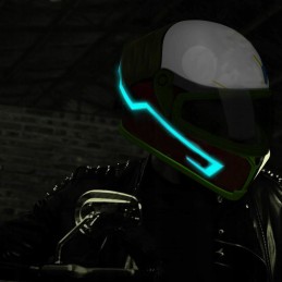 LED helmet lighting motorcycle motor bike tuning