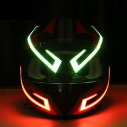 LED helmet lighting motorcycle motor bike tuning