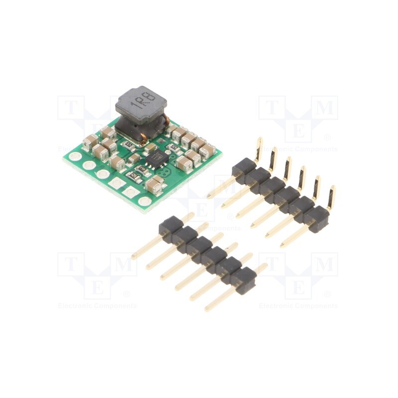 1 pcs x POLOLU - 5V STEP-UP VOLTAGE REGULATOR U3V40F5 - Converter: step up, Uout: 5V, Uin: 1.3÷5V, 90÷95%, 15.2x15.2mm, 4A