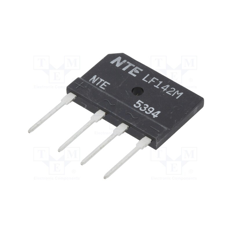 1 pcs x NTE Electronics - NTE5394 - Bridge rectifier: single-phase, Urmax: 1kV, If: 35A, Ifsm: 300A