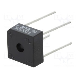 1 pcs x NTE Electronics - NTE5313 - Bridge rectifier: single-phase, Urmax: 200V, If: 8A, Ifsm: 200A
