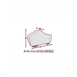 Protective tarpaulin cover for quad 180-215 cm