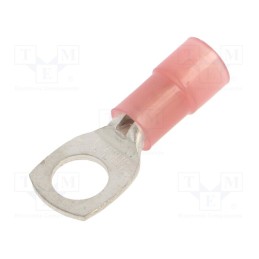 100 pcs x BM GROUP - BM001251 - Tip: ring tube, M5, Ø: 5.2mm, 0.25÷1.5mm2, crimped, for cable, red