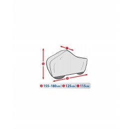 Protective tarpaulin cover for quad 155-180 cm