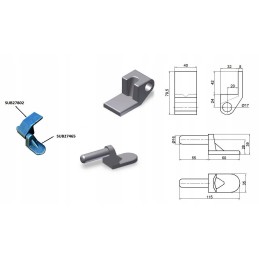 The side hinge, the under side hinge, is very strong