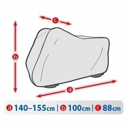 Tarpaulin cover for quad, size S 140-155 cm