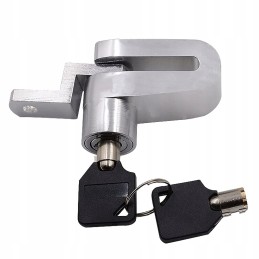 Motorcycle bicycle brake disc lock
