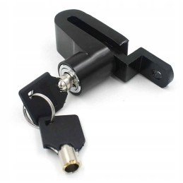 Motorcycle bicycle brake disc lock