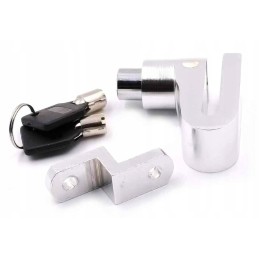 Motorcycle bicycle brake disc lock