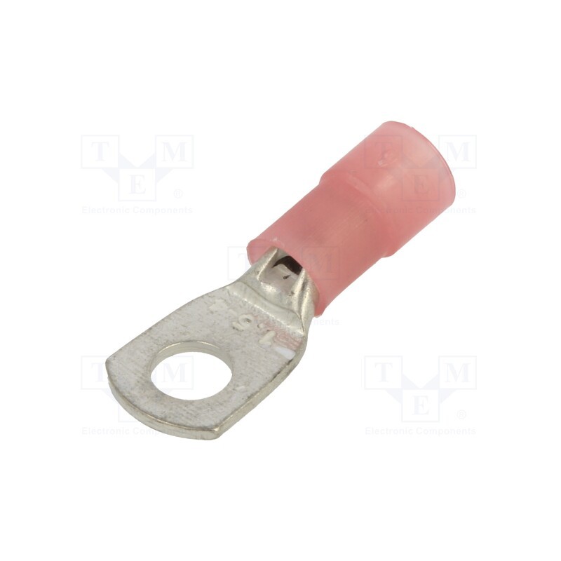 100 pcs x BM GROUP - BM001191 - Tip: ring tube, M4, Ø: 4.2mm, 0.25÷1.5mm2, crimped, for cable, red