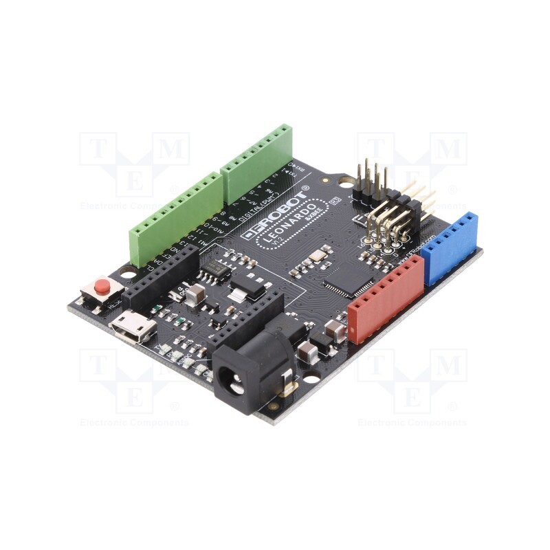 1 pcs x DFROBOT - DFR0221 - Controller, Arduino, ATMEGA32U4, 7÷12VDC, PWM: 7, Analog in: 12