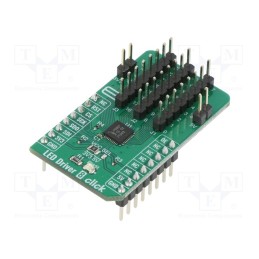 1 pcs x MIKROE - LED DRIVER 8 CLICK - Click board, LED driver, SPI, PCA9957, prototype board