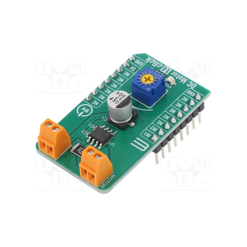 1 pcs x MIKROE - DC MOTOR 14 CLICK - Click board, motor driver, GPIO, TB67H450FNG, prototype board