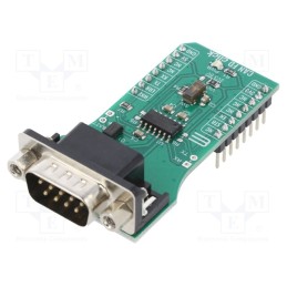 1 pcs x MIKROE - CAN FD CLICK - Click board, transceiver, CAN,GPIO,UART, TLE9252V, 3.3VDC,5VDC