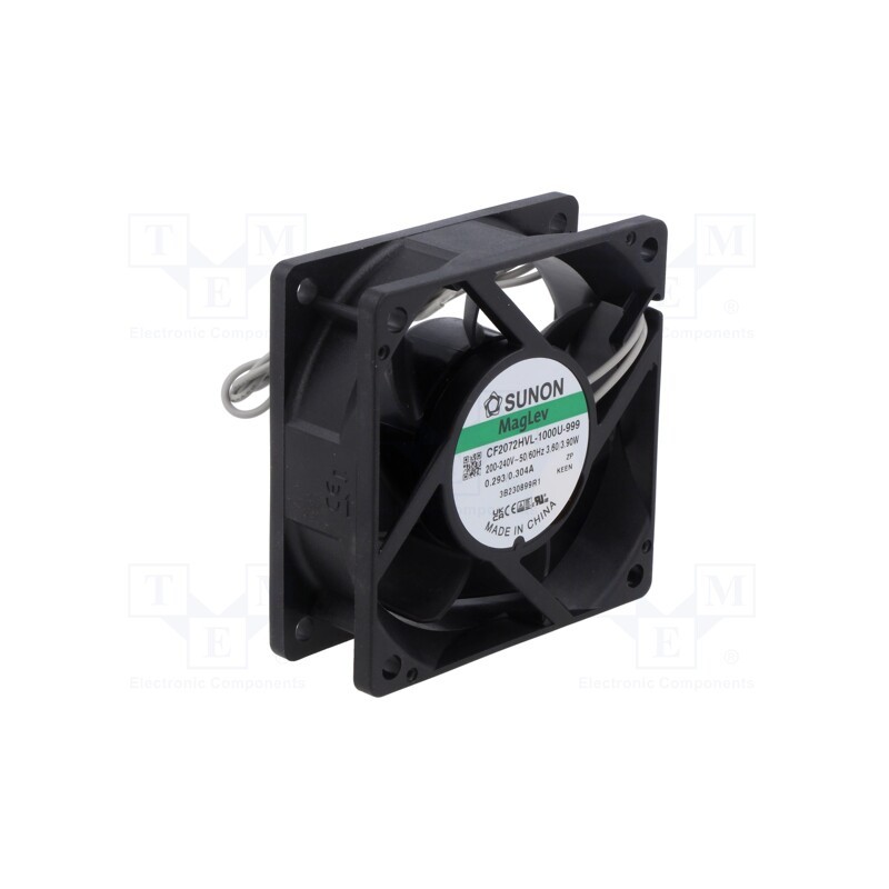 1 pcs x SUNON - CF2072HVL-1000U-999 - Fan: EC, axial, 230VAC, 70x70x25mm, 47.62m3/h, 30dBA, Vapo, 3550rpm