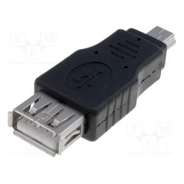 1 pcs x MIKROE - USB MINI-B PLUG TO TYPE-A FEMALE ADAPTER - Terminal, USB A,USB B mini