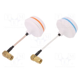 1 set x EMAX - EMX-FP-0610 - Antenna, Kit: TX + RX, SMA, 5800MHz, 50Ω, Antenna: WiFi, 2pcs.