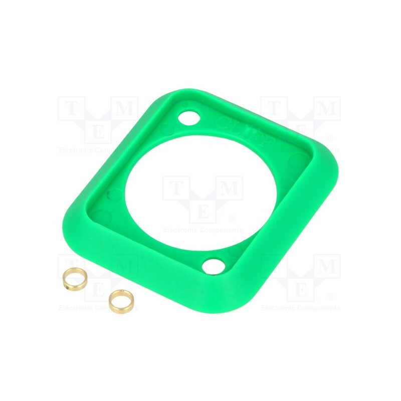 100 pcs x CLIFF - CP299905 - Socket gasket, green, XLR standard, 19x24mm, FT