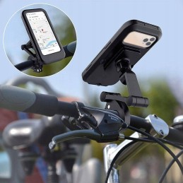Waterproof motorcycle bicycle phone holder