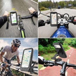 Waterproof motorcycle bicycle phone holder