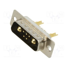 100 pcs x CONNFLY - DS1033-01-MBN81 - Special D-Sub, plug, male, for cable, soldering, 500V, Layout: 7/2