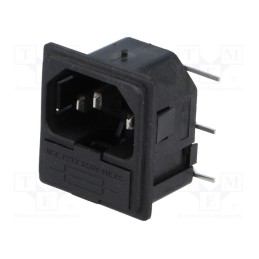 100 pcs x BULGIN - PF0011/10/PC - Connector: AC supply, socket, male, 10A, 250VAC, IEC 60320, C14 (E)
