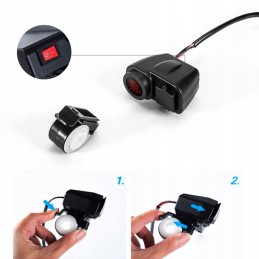 USB charger 2 1a voltmeter thermometer for motor