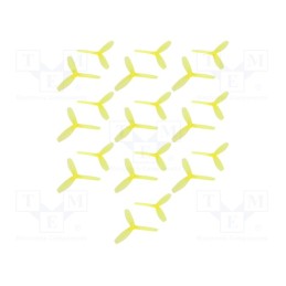 1 set x EMAX - EMX-AC-1782-YELLOW - Propeller, Kit: CW x10 + CCW x10, yellow, Number of blades: 3