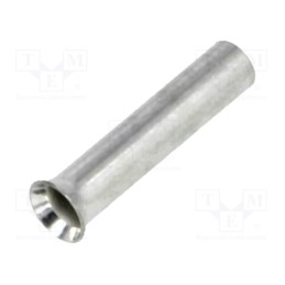 50 pcs x BM GROUP - BM 01505 - Tip: bootlace ferrule, non-insulated, copper, 1.5mm2, 10mm, tinned