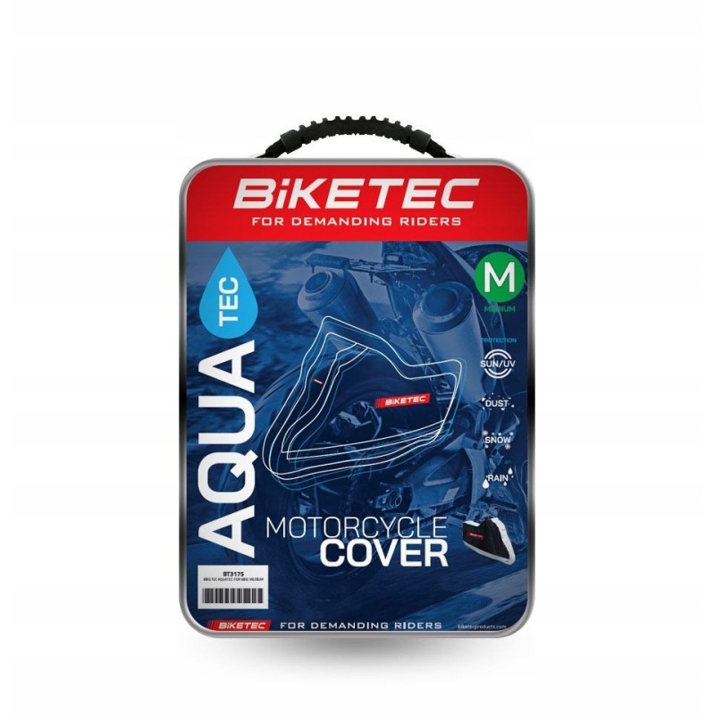 Biketec motorcycle cover black and gray l