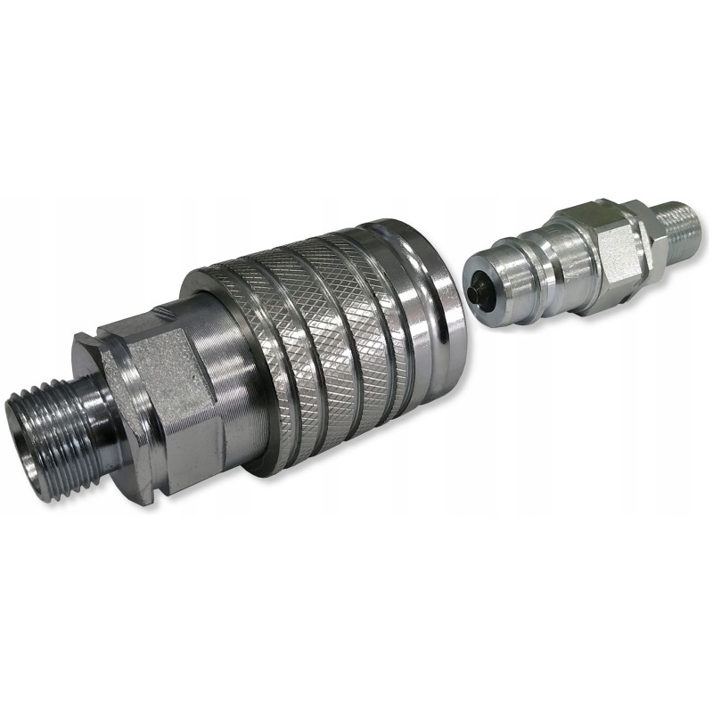 Set of quick connectors euro socket long m18 plug