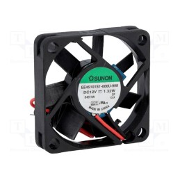 1 pcs x SUNON - EE45101S1-000U-999 - Fan: DC, axial, 12VDC, 45x45x10mm, 17.8m3/h, 31dBA, slide bearing