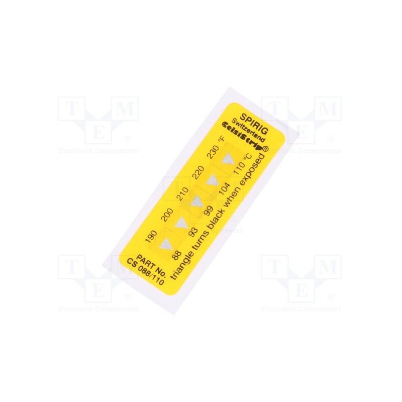 1 pcs x SPIRIG - CS-088/110 - Temperature indicator, 88°C,93°C,99°C,104°C,110°C, °C,°F