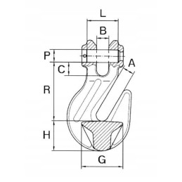 Shortening hook with fork head 2t