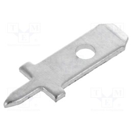 50 pcs x NINIGI - LST1094 - Terminal: flat, 2.8mm, 0.5mm, male, THT, brass, silver plated