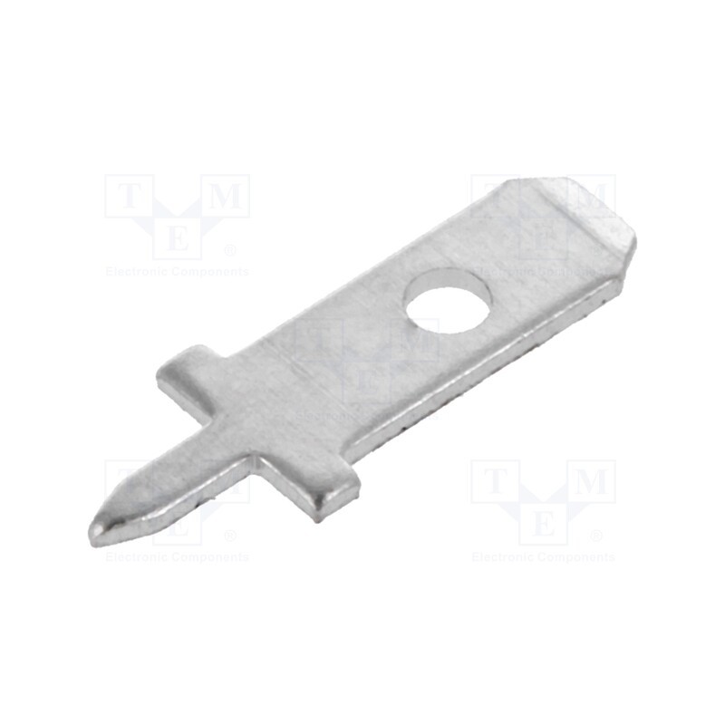 50 pcs x NINIGI - LST1094 - Terminal: flat, 2.8mm, 0.5mm, male, THT, brass, silver plated