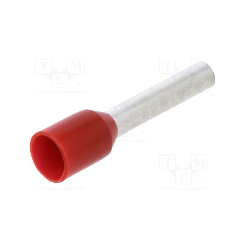 50 pcs x BM GROUP - BM 005041 - Tip: bootlace ferrule, insulated, copper, 1.5mm2, 10mm, tinned