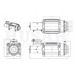Winch steel rope 30 m 9 1t tow truck 24v