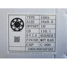 18 inch Ford 150 Cadillac Escalade 6x135 Et10 rim