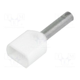 50 pcs x BM GROUP - BM 00552 - Tip: bootlace ferrule, insulated,double, copper, 0.75mm2, 8mm