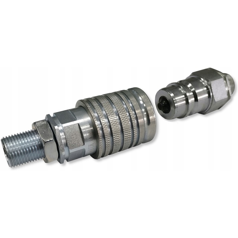 Euro long quick connector set, M16 socket plug