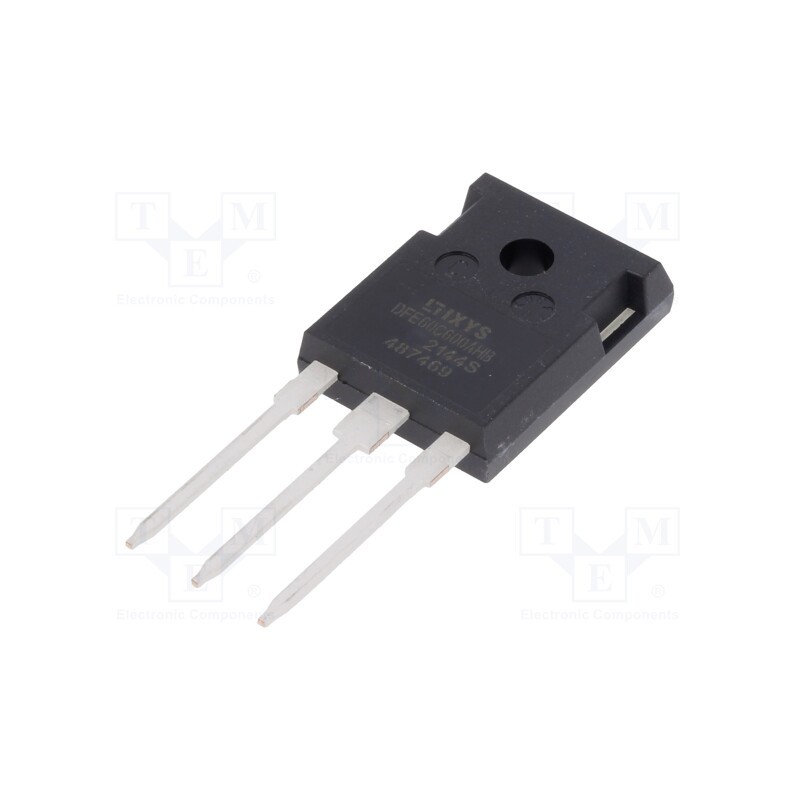 1 pcs x IXYS - DFE60C600AHB - Diode: rectifying, THT, 600V, 60A,