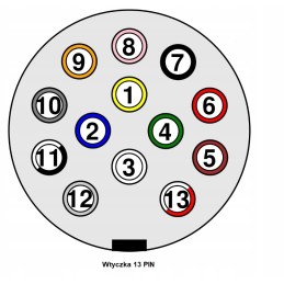 Socket, 13-pin screw-in plug with washer