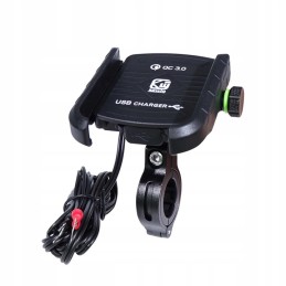 Motorcycle GPS Phone Holder USB QC3 0 3 5 6 5