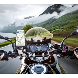 Motorcycle GPS Phone Holder USB QC3 0 3 5 6 5