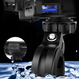 Motorcycle GPS Phone Holder USB QC3 0 3 5 6 5