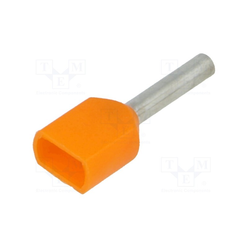 50 pcs x BM GROUP - BM 00551 - Tip: bootlace ferrule, insulated,double, copper, 0.5mm2, 8mm