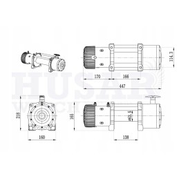 More reliable Husar BST 8500 lbs 12v winch