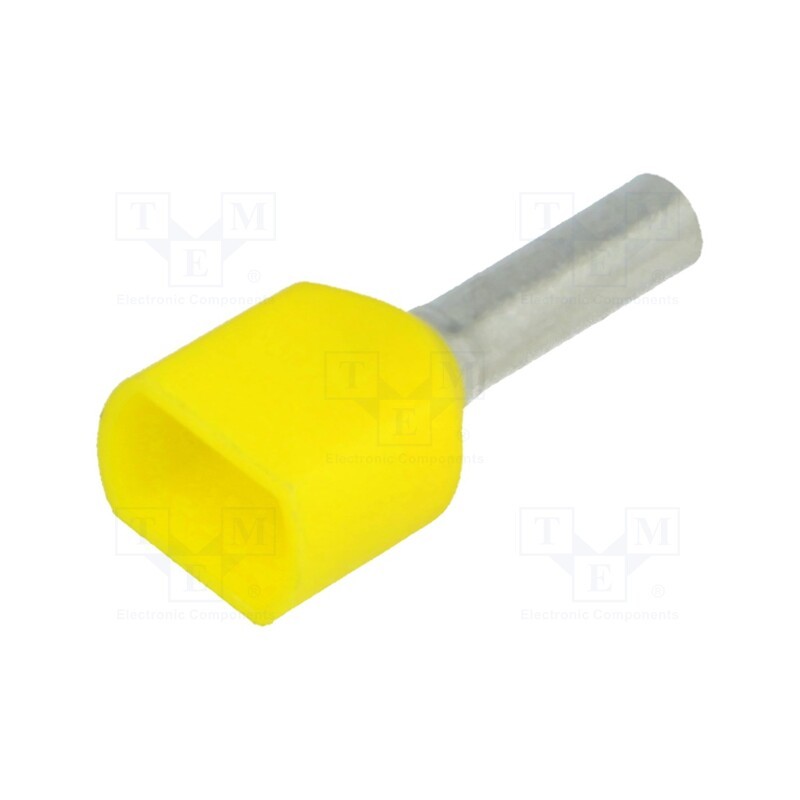 50 pcs x BM GROUP - BM 00554 - Tip: bootlace ferrule, insulated,double, copper, 1mm2, 8mm, tinned